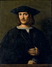 Репродукция картины "ritratto di gentiluomo" художника "венето бартоломео"