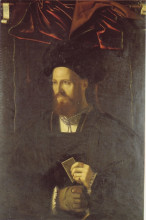 Репродукция картины "portrait of bernardino da lesmo" художника "венето бартоломео"