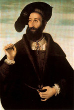 Копия картины "portrait of a man 1530" художника "венето бартоломео"