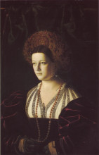 Репродукция картины "portrait of a noble lady" художника "венето бартоломео"