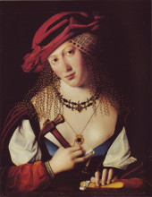 Картина "portrait of donna ebrea con gli attributi di joele" художника "венето бартоломео"