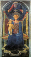 Репродукция картины "madonna and child" художника "венециано доменико"