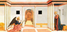 Картина "the annunciation, predella panel from the st. lucy altarpiece" художника "венециано доменико"