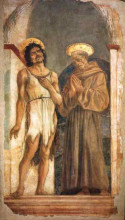 Картина "st. john the baptist and st. francis of assisi" художника "венециано доменико"