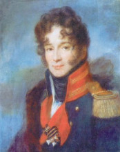 Картина "portrait of the commander of the dragoon regiment p. a. chicherin" художника "венецианов алексей"