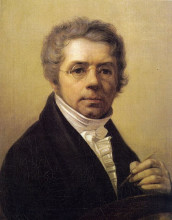 Репродукция картины "self-portrait" художника "венецианов алексей"