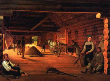 Картина "threshing-floor" художника "венецианов алексей"