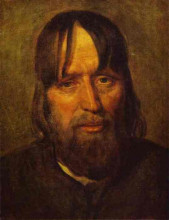 Картина "head of an old peasant" художника "венецианов алексей"