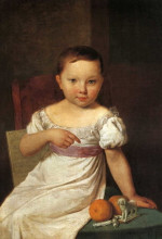 Копия картины "portrait of nastya havskaya" художника "венецианов алексей"