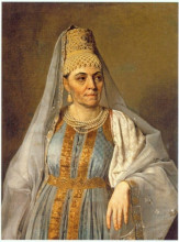 Репродукция картины "portrait of marfa venetsianova" художника "венецианов алексей"