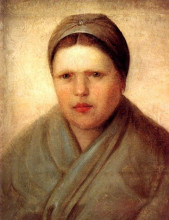 Репродукция картины "a peasant woman" художника "венецианов алексей"