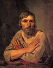 Картина "the farmer with folded arms" художника "венецианов алексей"