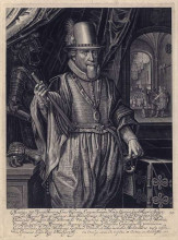 Репродукция картины "portrait of maurice, prince of orange" художника "венне адриан ван де"
