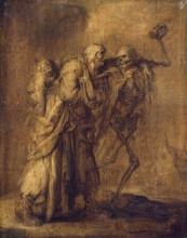 Репродукция картины "пляска смерти" художника "венне адриан ван де"