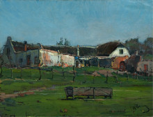 Копия картины "backyard, malta farm, observatory" художника "веннинг питер"