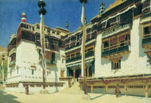 Репродукция картины "hemis monastery in ladakh" художника "верещагин василий"