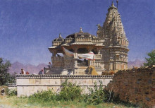Копия картины "индуистский храм в удайпуре" художника "верещагин василий"