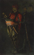 Копия картины "bashi-bazouk (albanian)" художника "верещагин василий"
