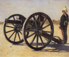 Копия картины "cannon" художника "верещагин василий"