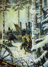 Копия картины "bayonet charge. hurrah-hurrah" художника "верещагин василий"