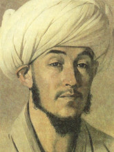 Репродукция картины "portrait of a man in a white turban" художника "верещагин василий"