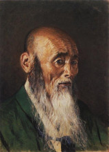 Копия картины "japanese priest" художника "верещагин василий"