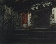 Репродукция картины "entrance to a temple in nikko" художника "верещагин василий"