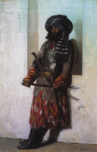 Репродукция картины "afghan" художника "верещагин василий"
