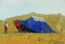 Копия картины "china tent" художника "верещагин василий"