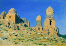 Копия картины "mausoleum of shah-i-zinda in samarkand" художника "верещагин василий"