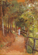 Репродукция картины "a walk through sinaia forest" художника "вермонт николае"