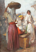 Картина "at the market" художника "вермонт николае"