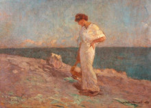 Копия картины "on the seashore" художника "вермонт николае"