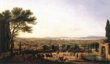 Картина "the town and harbour of toulon" художника "верне клод жозеф"