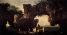 Репродукция картины "seascape, view of sorrento" художника "верне клод жозеф"