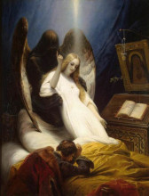 Репродукция картины "angel of death" художника "верне орас"