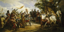 Картина "la bataille de bouvines" художника "верне орас"