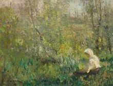 Копия картины "peasant woman resting" художника "верона артур"