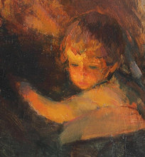 Копия картины "child (study)" художника "верона артур"