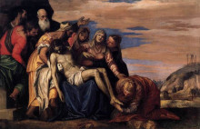 Копия картины "lamentation over the dead christ" художника "веронезе паоло"