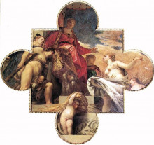 Копия картины "ceres renders homage to venice" художника "веронезе паоло"