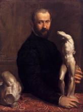 Репродукция картины "portrait of alessandro vittoria" художника "веронезе паоло"