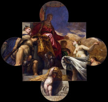 Репродукция картины "venice, hercules, and ceres" художника "веронезе паоло"