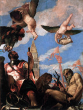 Репродукция картины "mars and neptune" художника "веронезе паоло"