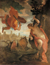 Репродукция картины "perseus freeing andromeda" художника "веронезе паоло"