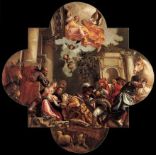 Картина "adoration of the magi" художника "веронезе паоло"