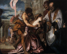 Копия картины "the martyrdom and last communion of saint lucy" художника "веронезе паоло"