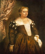 Картина "portrait of a venetian woman" художника "веронезе паоло"