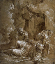 Репродукция картины "temptation of st. anthony" художника "веронезе паоло"