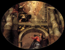 Копия картины "annunciation" художника "веронезе паоло"
